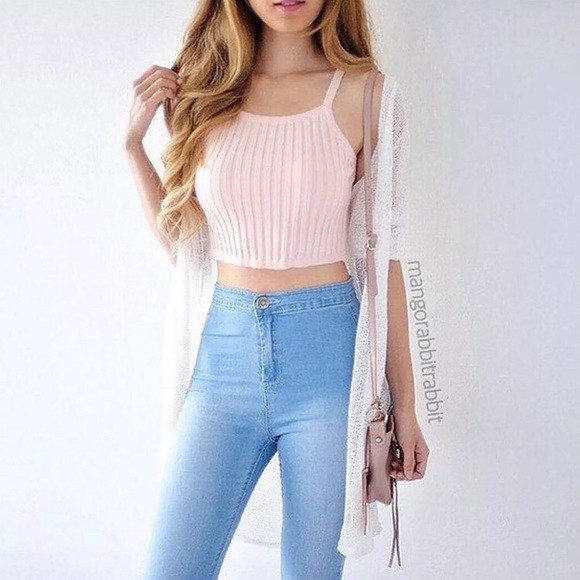 cute pink crop tops